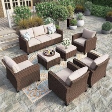 Poly Rattan Sitzgruppe 9