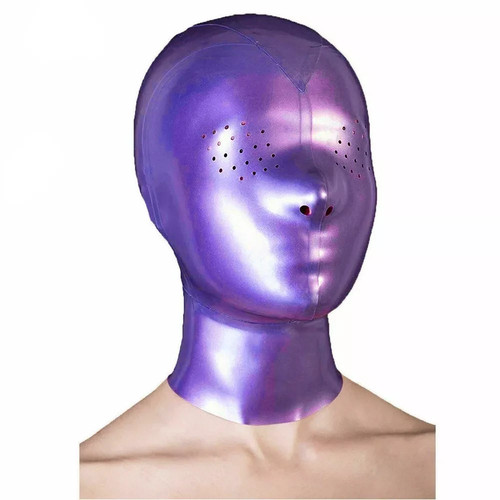Latex vollgesichtsmaske lila - latex-vollgesichtsmaske,