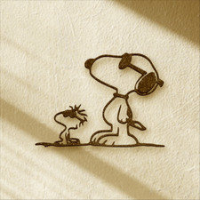 Wanddeko silhouette snoopy - wanddeko,