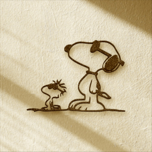 Wanddeko silhouette snoopy - wanddeko,