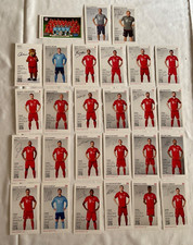 27 Karten Autogrammkarten Set