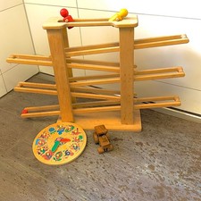 kugelbahn holz nic mit 2 Laufteilen