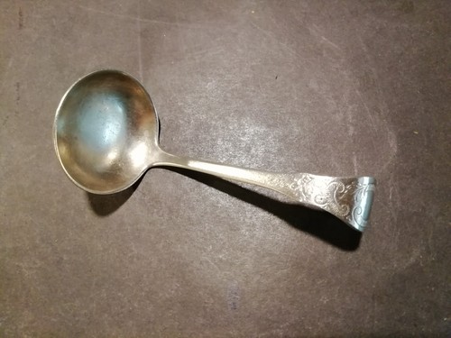 Große sahnekelle versilbert - sahnekelle,