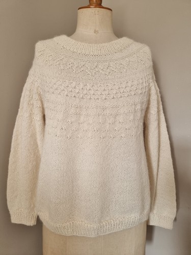 Handmade pullover ecru - handmade,