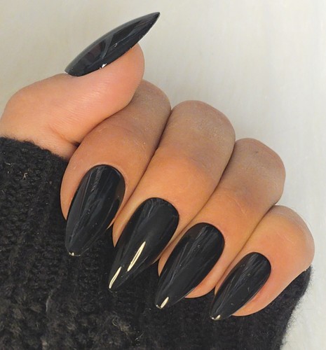 Black press nails - press-on, –