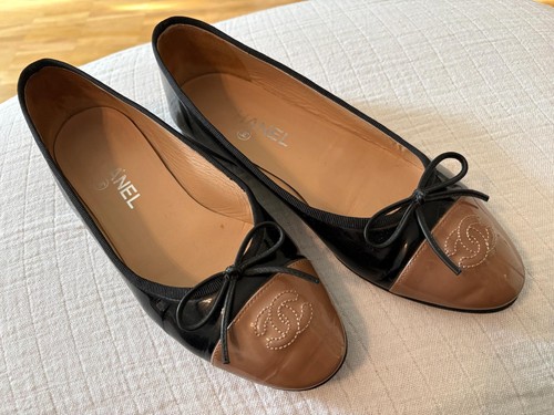 Chanel ballerinas lackleder - chanel,
