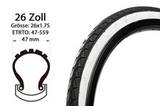 26 Zoll Fahrrad Weisswand