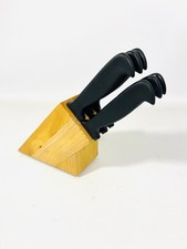 6 Frühstücksmesser mit Messerblock Brötchenmesser mit Wellenschliff Neuwertig