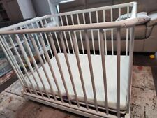 Geuther Laufgitter Belami Plus 76 x 97 cm weiß mit Matratze und Bezug