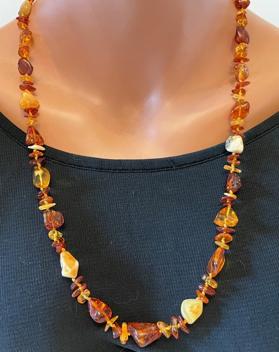 Natur bernstein kette - bernstein, bunte