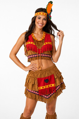 Damen indianer kostüm - damen,