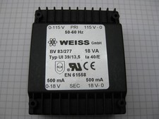 Printtrafo Transformator 2X18V