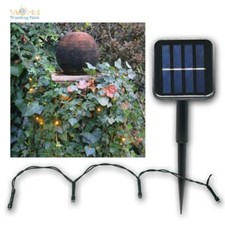 LED Solar-Lichterkette 50/100 LEDs warmweiß Garten Außen Outdoor Beleuchtung