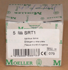 MOELLER SRT1 Not-Aus-Schild 5 Stück NEU OVP
