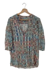 MARC O’POLO Tunikabluse Damen Bluse Gr. DE 38 blau Casual-Look