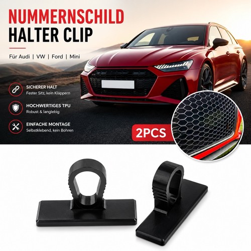 Kennzeichen clip halter - 2x,