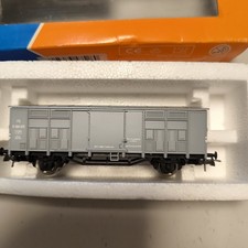 Roco Spur H0 47526 gedeckter Güterwagen  in alter OVP, sehr gut erhalten, grau