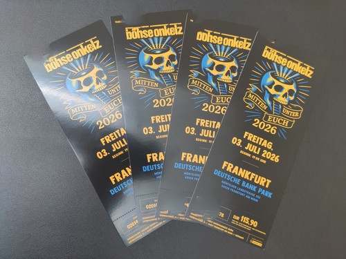 Böhse onkelz tickets - onkelz,