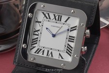 Cartier Santos Pendulette de Voyage Reisewecker Edelstahl Ref. 2750, GGC98100 