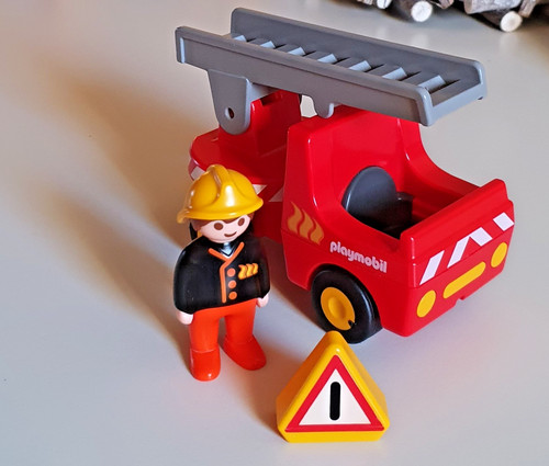 Playmobil feuerwehr auto - feuerwehr,
