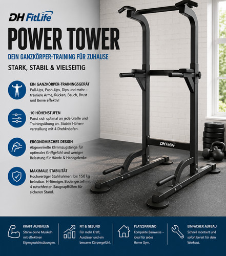 Fitlife power tower dip - dh,