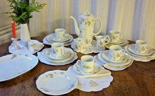 Rosenthal Grüne Ranke Kaffeeservice 6 Personen 25 Teile Platte Eschenbach 8Platz
