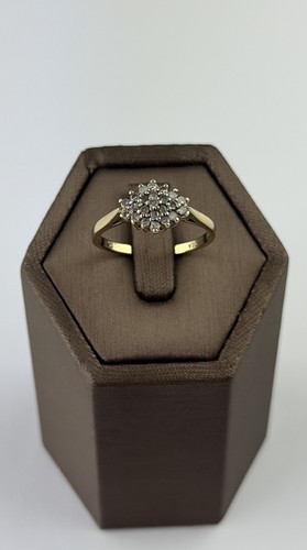 Diamantring karat gold - 9,