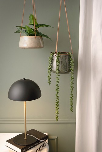 Tischlampe schwarz gold 39cm - gold,