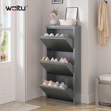 WOLTU 3 Klappen Schuhschrank