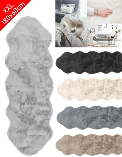 Xxl lammfell 180x60cm - 180x60cm, teppich