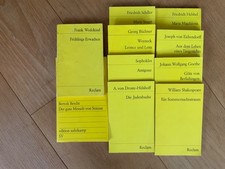 Reclam Sammlung 10 Hefte Wedekind Schiller Hebel Goethe Shakespeare Brecht +
