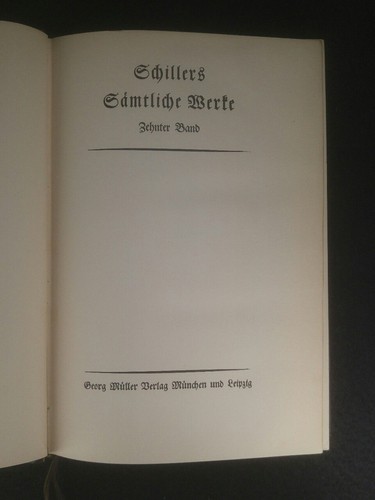 Schillers sämtliche werke - sämtliche,