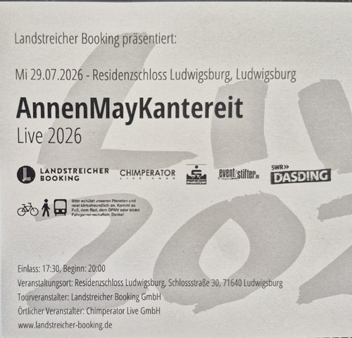 Ticket für annenmaykantereit - ticket,