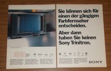 Seltene Werbung vintage SONY
