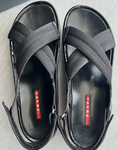 Prada plateau sandalen schwarz - prada, plateau-sandalen