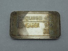 Silberbarren 20 Gramm Degussa