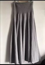 Khaite Maxi Rock Maxikleid Neu Gr XL Grau Lang 100% Wolle Italy NP 2160€ 2in1