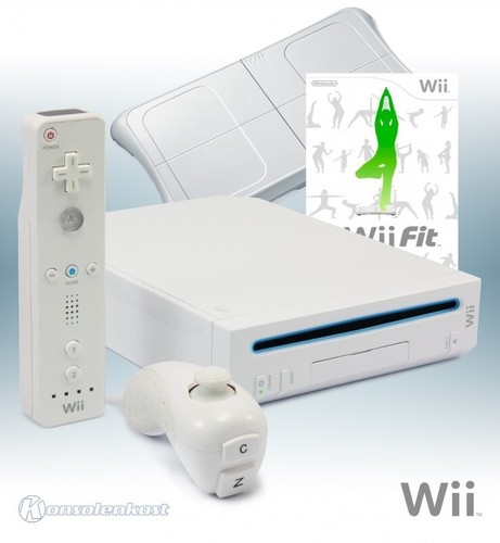 Wii konsole weiß fit - +,