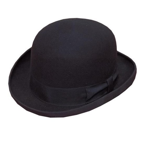 Schwarze bowlermütze - schwarze,