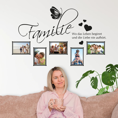 Wandtattoo familie leben - wo,