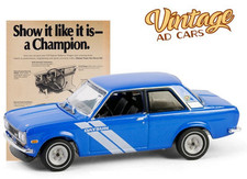 DATSUN 510 - 1972 - blue - Greenlight 1:64