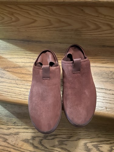Burgundy slippers mules - burgundy,