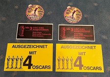 Film - Aufkleber - Oscar - Hollywood - Sammlung Film - Werbung Raritäten