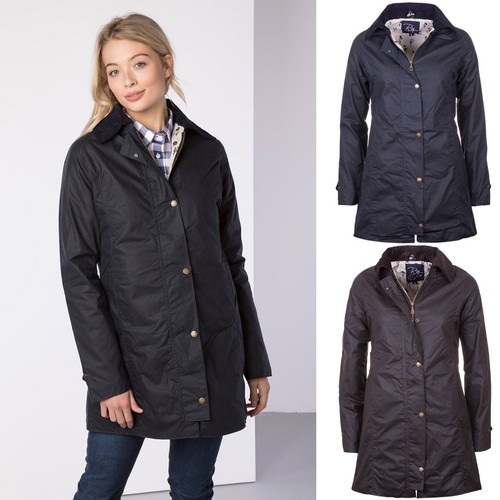 Damen länge wachsjacke - damen,