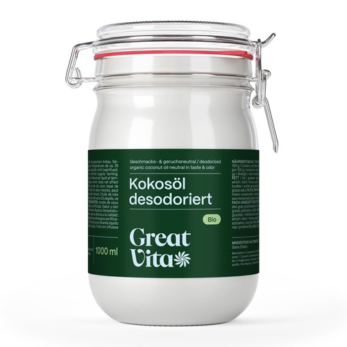 Greatvita bio kokosöl 1000ml - kokosöl,