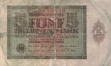 Reichsbanknote 5 Billionen