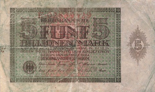 Reichsbanknote billionen - reichsbanknote,