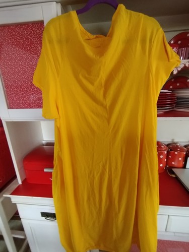 Rundholz dip kleid gelb - kleid,