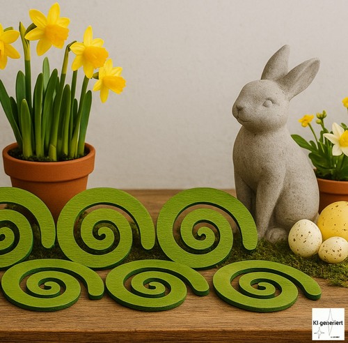 Floristische spiralen holz - 6,