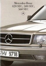 Mercedes-Benz C 126 420 SEC 500 SEC 560 SEC Prospekt / brochure 1985